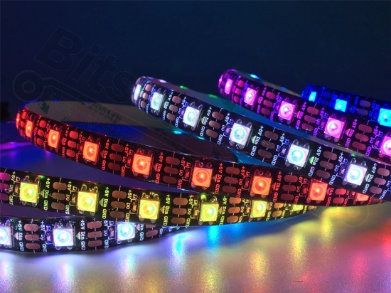 LED Strip RGB WS2812 5V - IP65 - 60 LEDs/m - 5 meters white